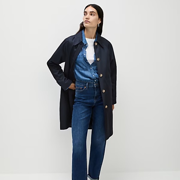 Marks & Spencer Jackets & Blazers - M&S Marks & Spencer navy trench car coat “sézane Clyde style”